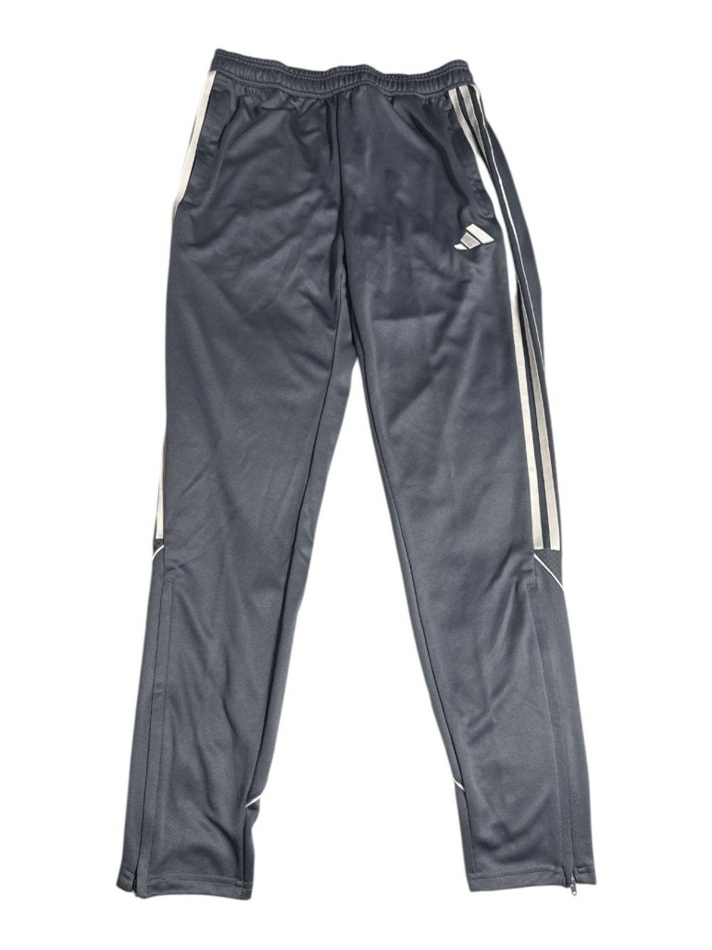 adidas Black Joggers with White Side Stripes - Kids